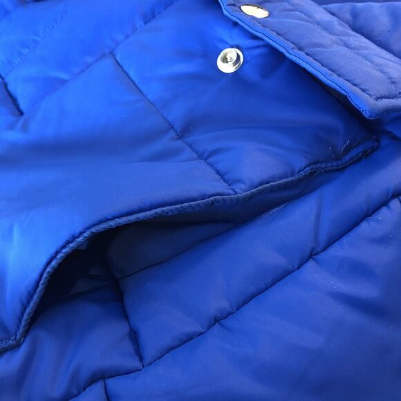 Vintage 1970’s Puffer Jacket Swingster Michelin Arctic Blue w/Yellow Mens Large - Picture 10 of 12